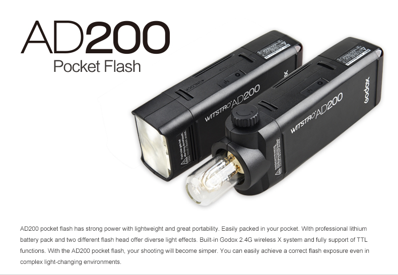 Godox AD200 TTL Pocket Flash by  in  - EC MALL