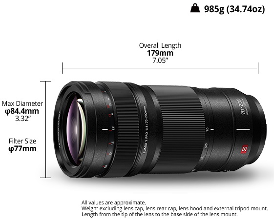 Panasonic Lumix S PRO 70-200mm f/4 O.I.S. (S-R70200GC) by  in  - EC MALL