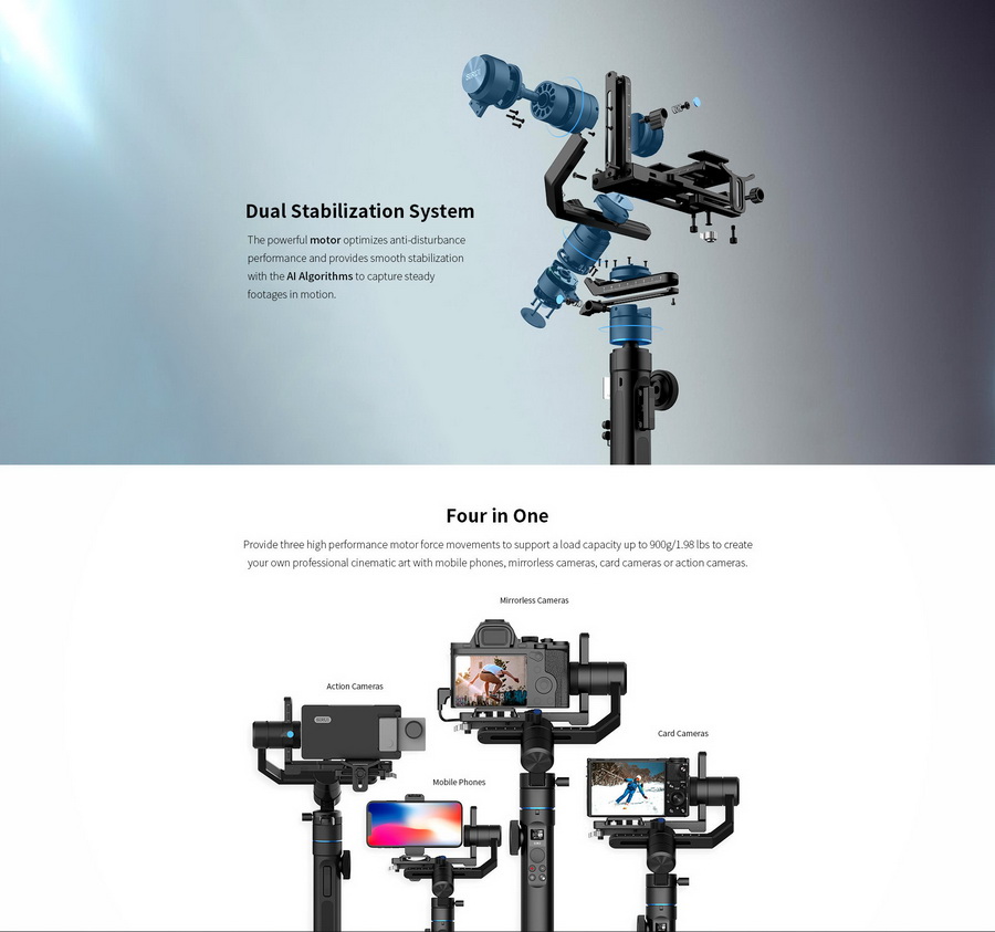 Sirui Swift P1 Gimbal for Cameras by  in  - EC MALL