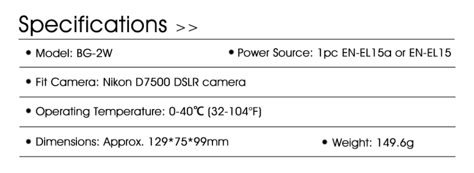 Battery Grip For Nikon D7500 by  in  - EC MALL