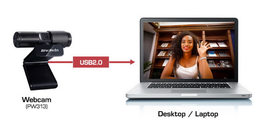 AVerMedia PW 313 Live Streamer Cam 313 Webcam by  in  - EC MALL