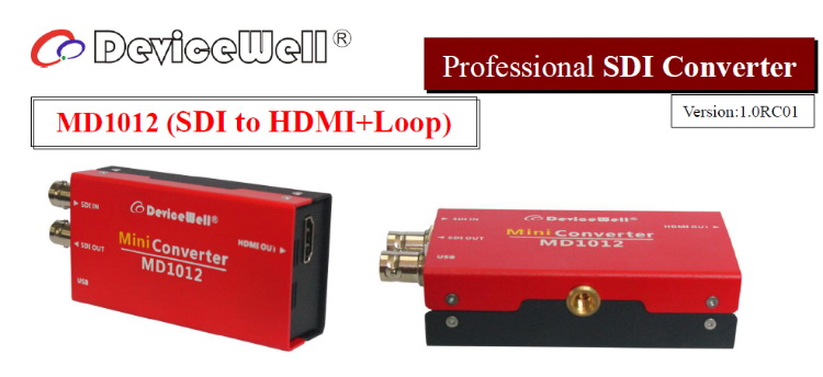 DeviceWell MD1012 SDI to HDMI Converter by  in  - EC MALL