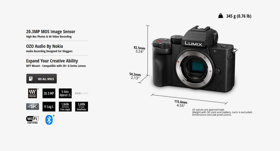 Panasonic Lumix DC-G100 (Clearance Sale มีจำนวนจำกัด) by  in  - EC MALL