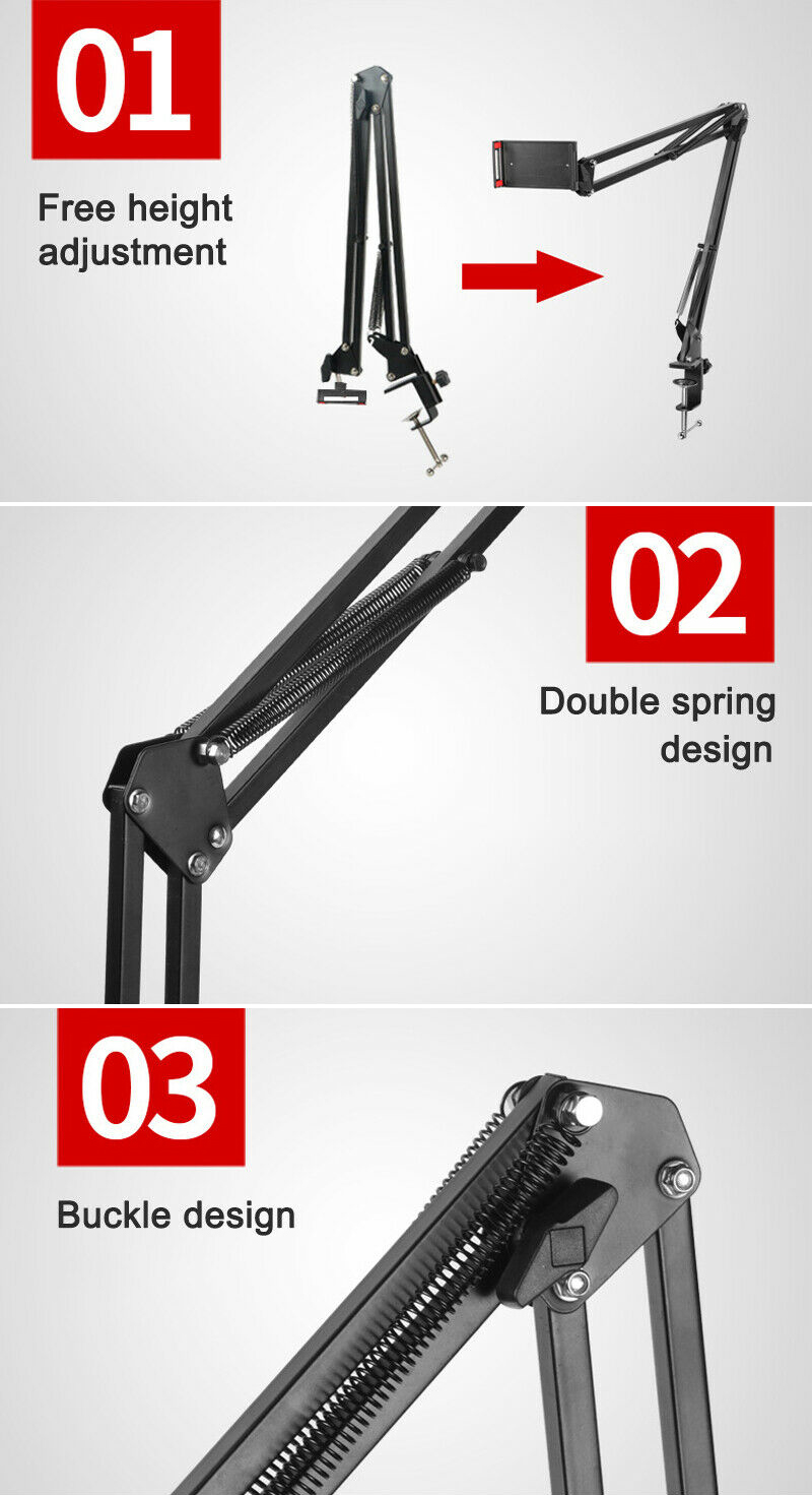 Professional Recording Stand With Mobile Phone Holder by  in  - EC MALL