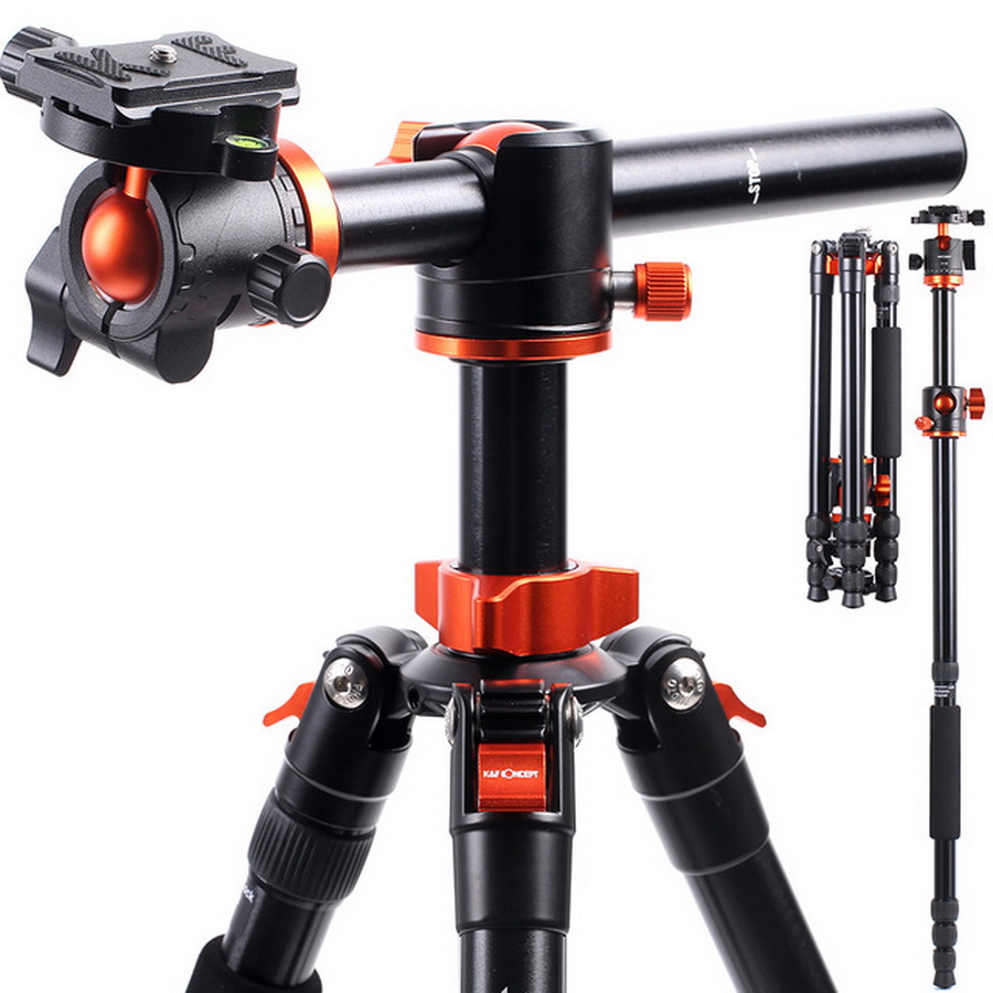 K&F Concept T254A4+BH-28L Aluminium Tripod Kit by  in  - EC MALL