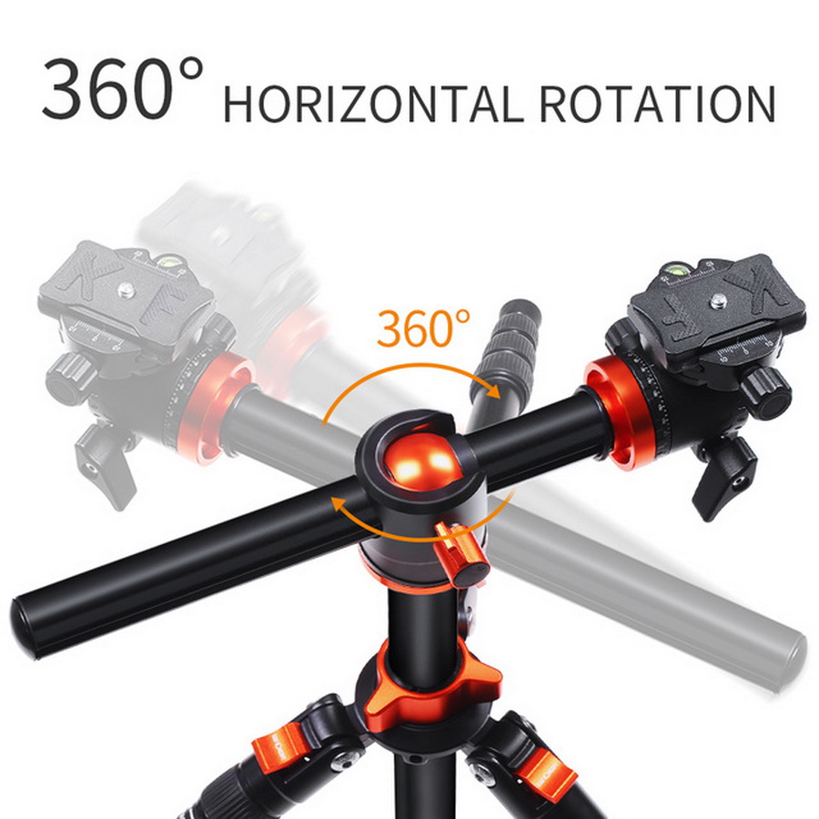 K&F Concept T254A4+BH-28L Aluminium Tripod Kit by  in  - EC MALL