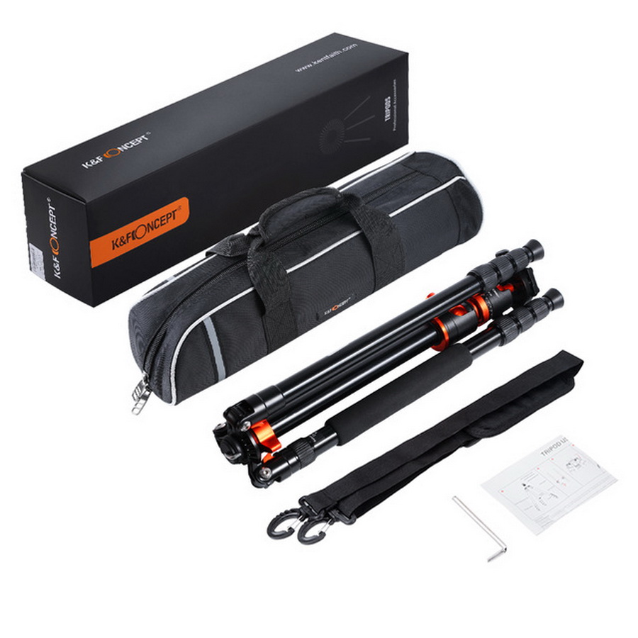 K&F Concept T254A4+BH-28L Aluminium Tripod Kit by  in  - EC MALL