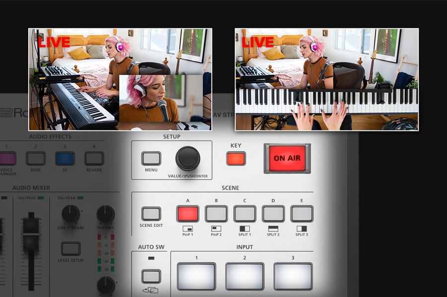 Roland VR-1HD AV Streaming Mixer 3 Input HDMI , 2 Mic + 1 Line by  in  - EC MALL