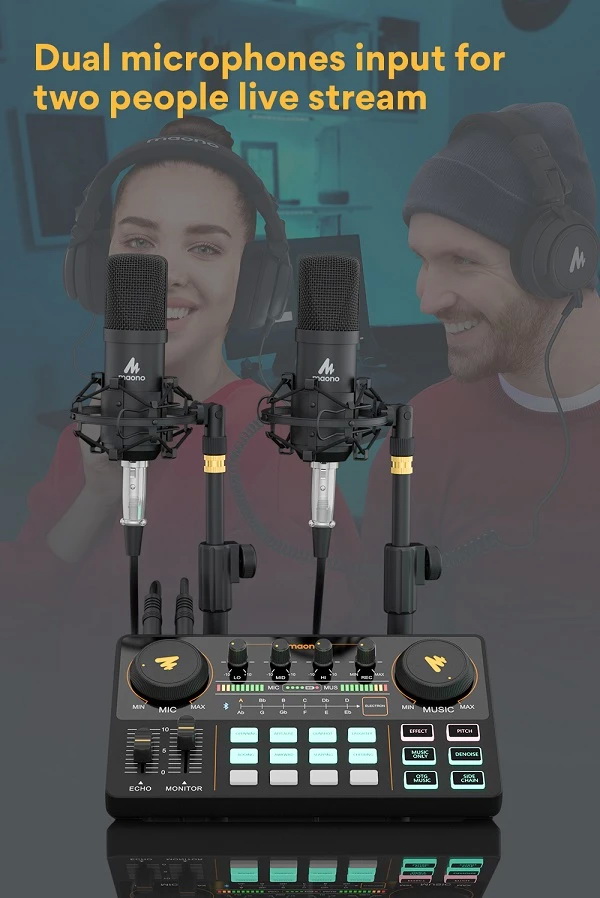 Maonocaster Lite AU-AM200 Portable All-In-One Podcast Production Studio by  in  - EC MALL