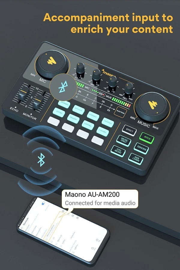 Maonocaster Lite AU-AM200 Portable All-In-One Podcast Production Studio by  in  - EC MALL