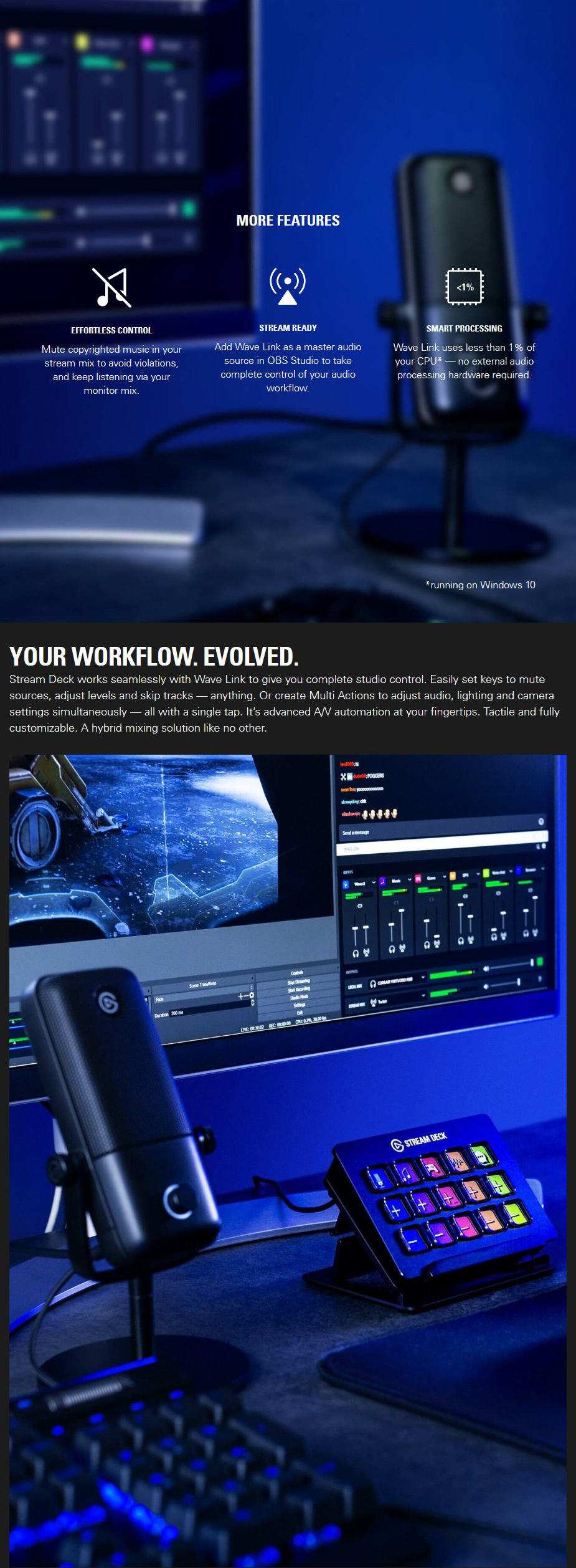 Elgato Wave 1 Premium Microphone and Digital Mixing Solution by  in  - EC MALL