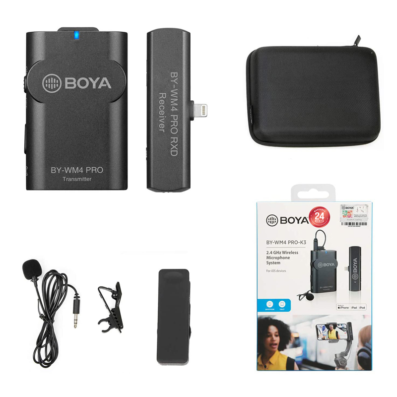 Boya BY-WM4 Pro Wireless Microphone For Smartphone (ชุด K3/K4/K5/K6) by  in  - EC MALL