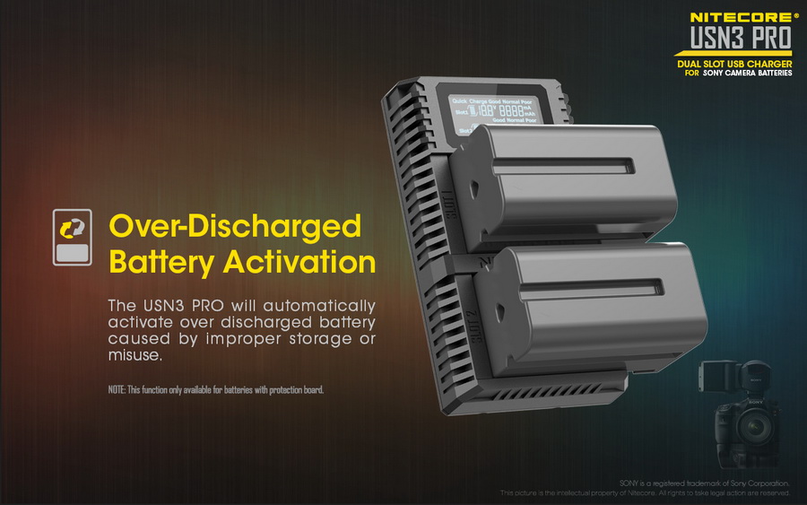 Battery Charger Nitecore USN3 PRO For Sony by  in  - EC MALL