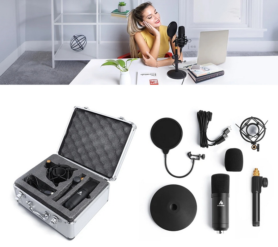 Maono A04TC USB Podcasting Microphone Kit by  in  - EC MALL