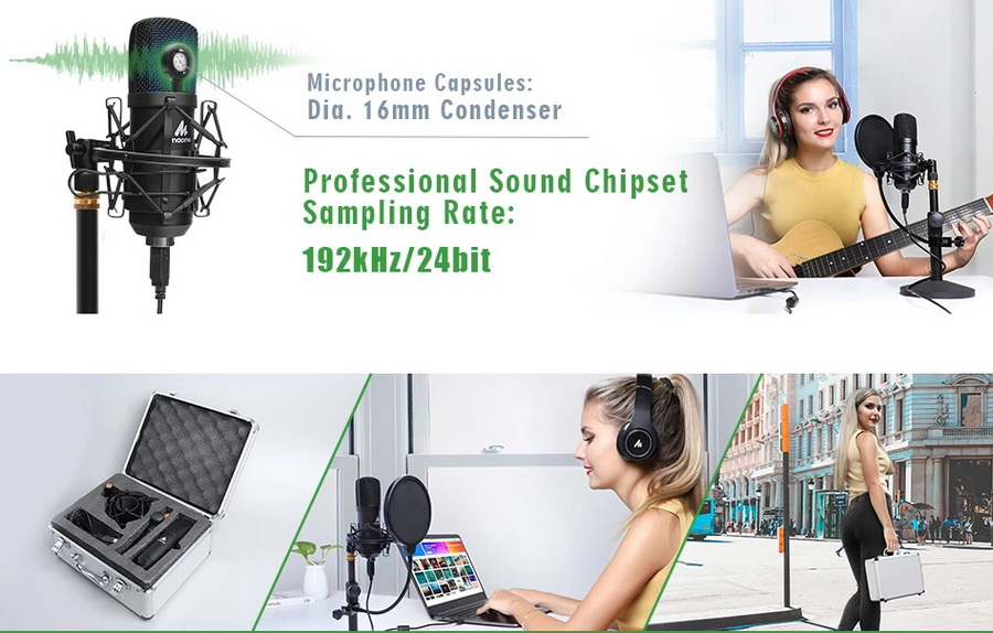 Maono A04TC USB Podcasting Microphone Kit by  in  - EC MALL