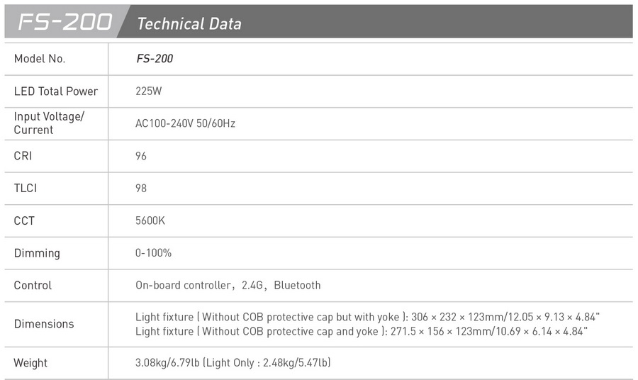 Nanlite FS-200 LED AC Monolight by  in  - EC MALL