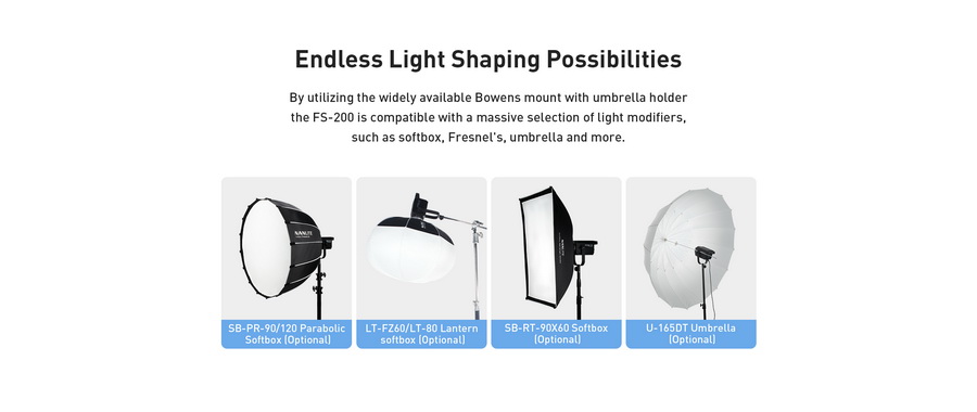 Nanlite FS-200 LED AC Monolight by  in  - EC MALL