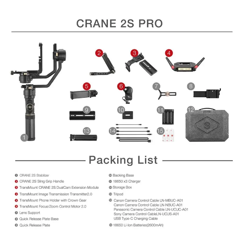 Zhiyun Crane 2S PRO ( ราคา Clearance Sale หมดแล้วหมดเลย) by  in  - EC MALL