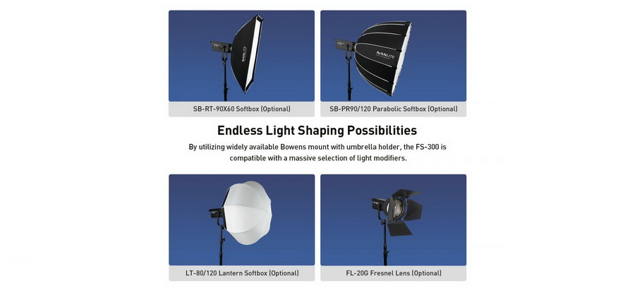 Nanlite FS-300 LED AC Monolight by  in  - EC MALL