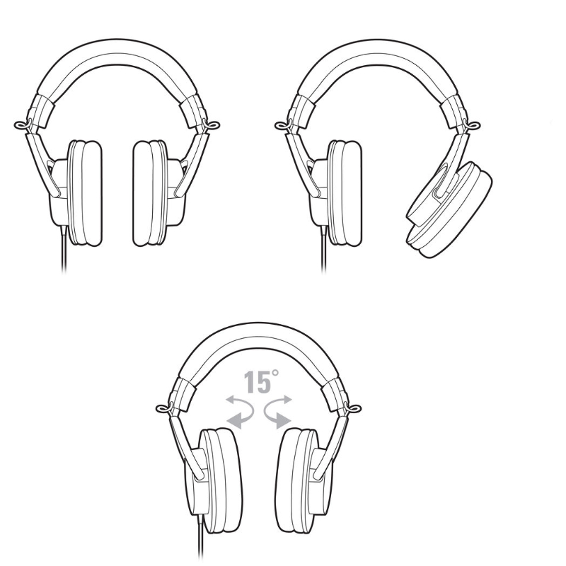 Audio Technica ATH-M20X Professional Monitor Headphones by in - EC MALL