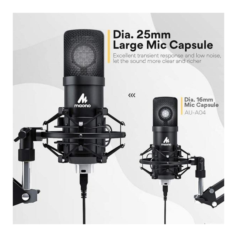 Maono AU-A425 Large-Diaphragm Condenser Microphone Kit by  in  - EC MALL