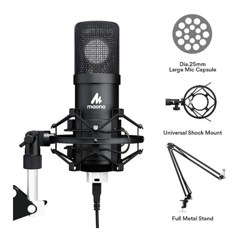 Maono AU-A425 Large-Diaphragm Condenser Microphone Kit by  in  - EC MALL