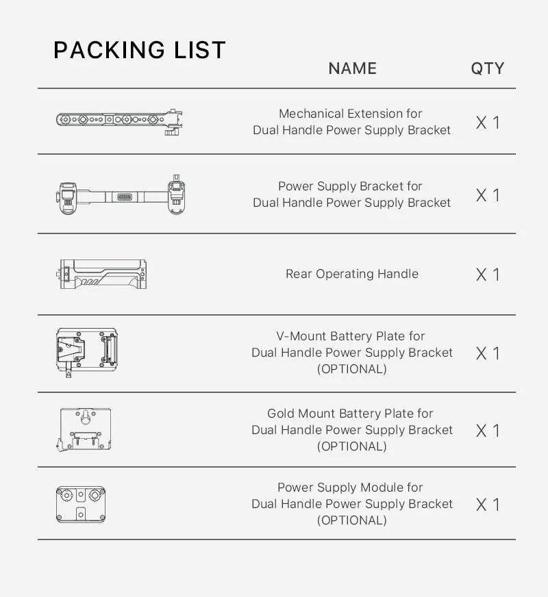 Tilta Dual Handle Power Supply Bracket for RS2 by  in  - EC MALL