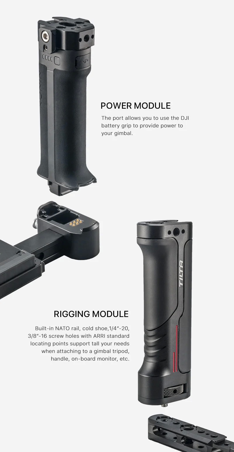 Tilta Dual Handle Power Supply Bracket for RS2 by  in  - EC MALL