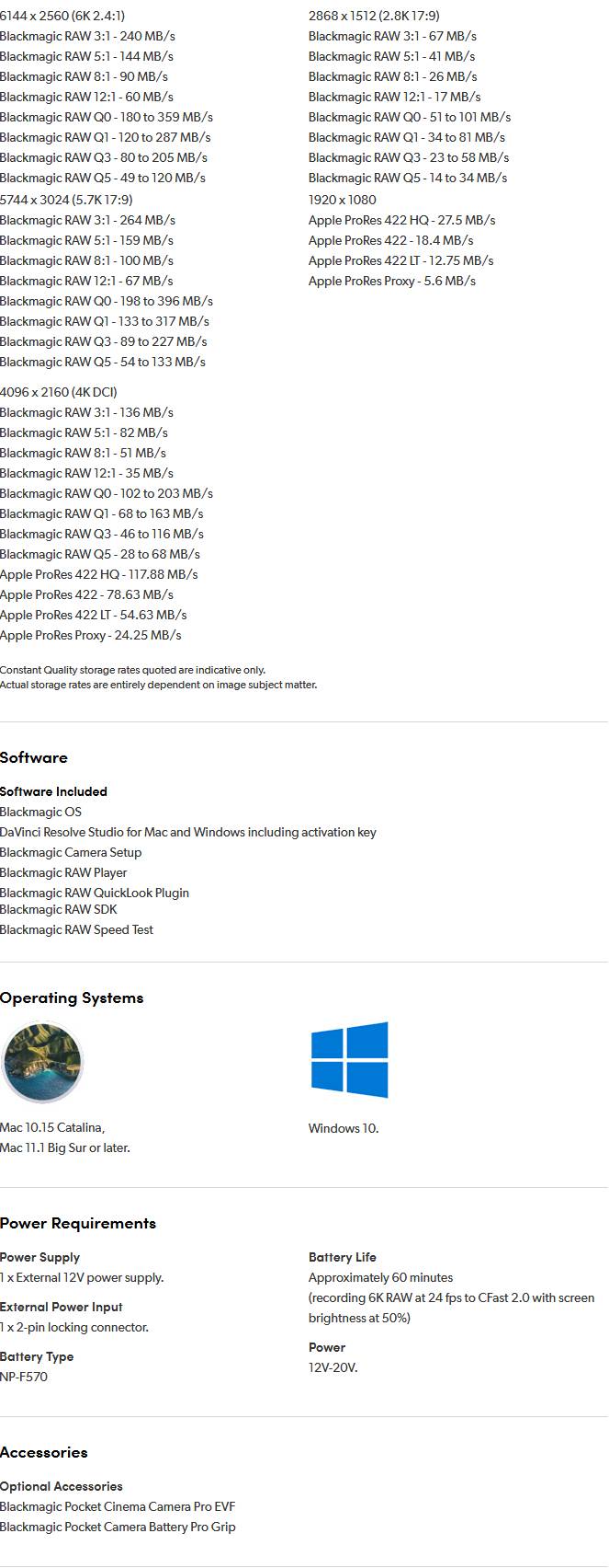 Blackmagic Pocket Cinema Camera 6K Pro by  in  - EC MALL