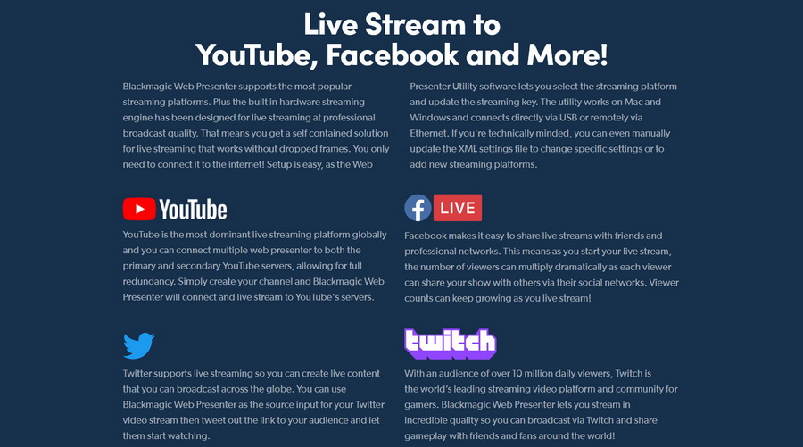 Blackmagic Design Web Presenter 4K by  in  - EC MALL