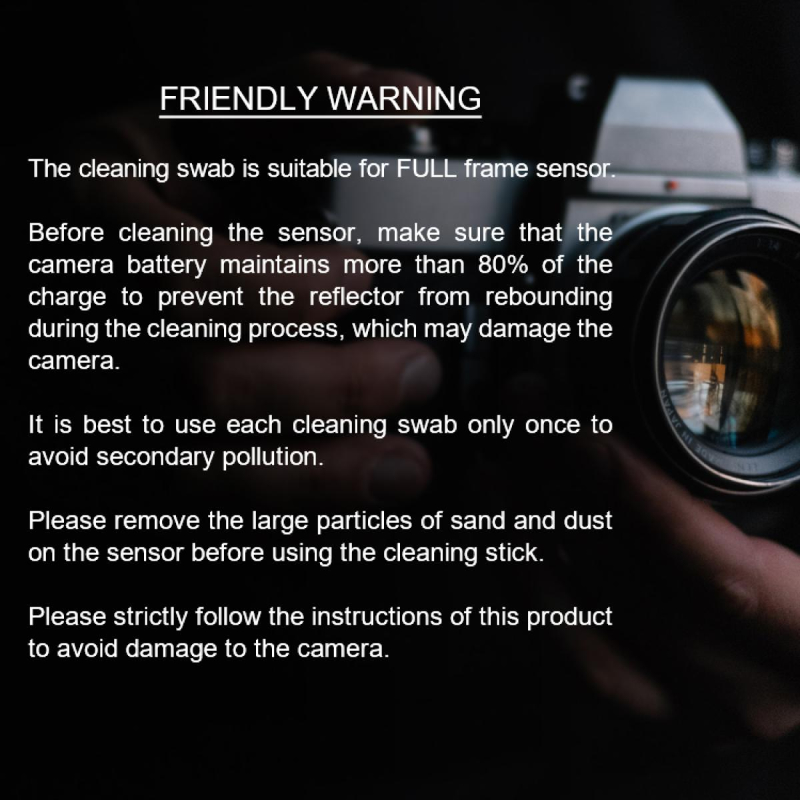 K&F Concept 24mm Full-frame Sensor Cleaning Swab Cleaner Kit by  in  - EC MALL