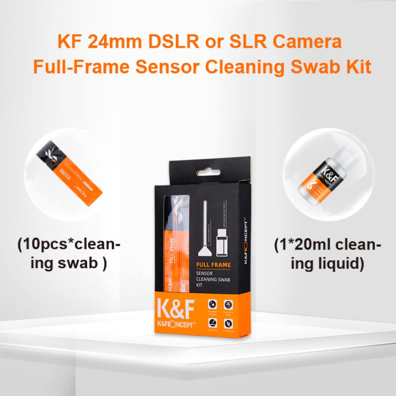 K&F Concept 24mm Full-frame Sensor Cleaning Swab Cleaner Kit by  in  - EC MALL