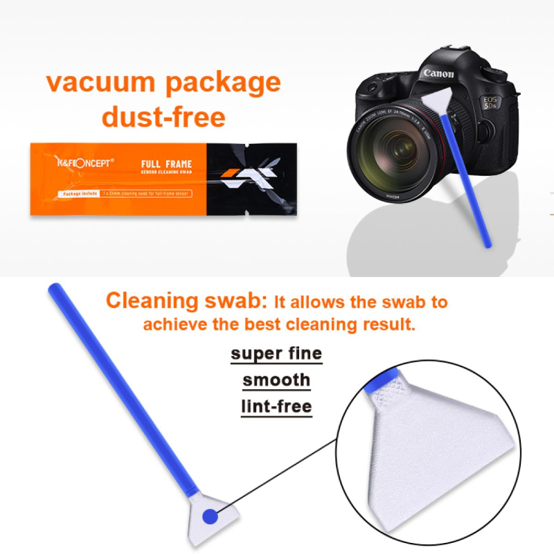 K&F Concept 24mm Full-frame Sensor Cleaning Swab Cleaner Kit by  in  - EC MALL