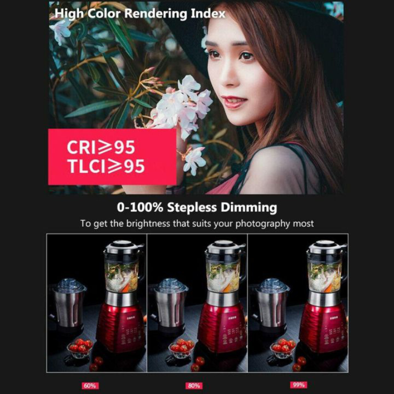 NiceFoto HC-1000SB Photography LED Video Light LCD Screen by  in  - EC MALL