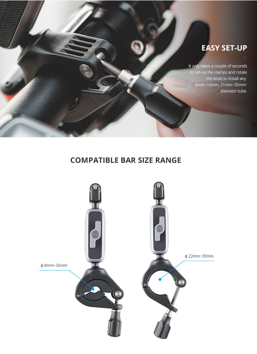PGYTECH P-GM-137 Action Camera Handlebar Mount by  in  - EC MALL