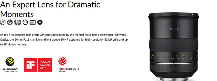 Samyang XP 50mm f/1.2 by  in  - EC MALL