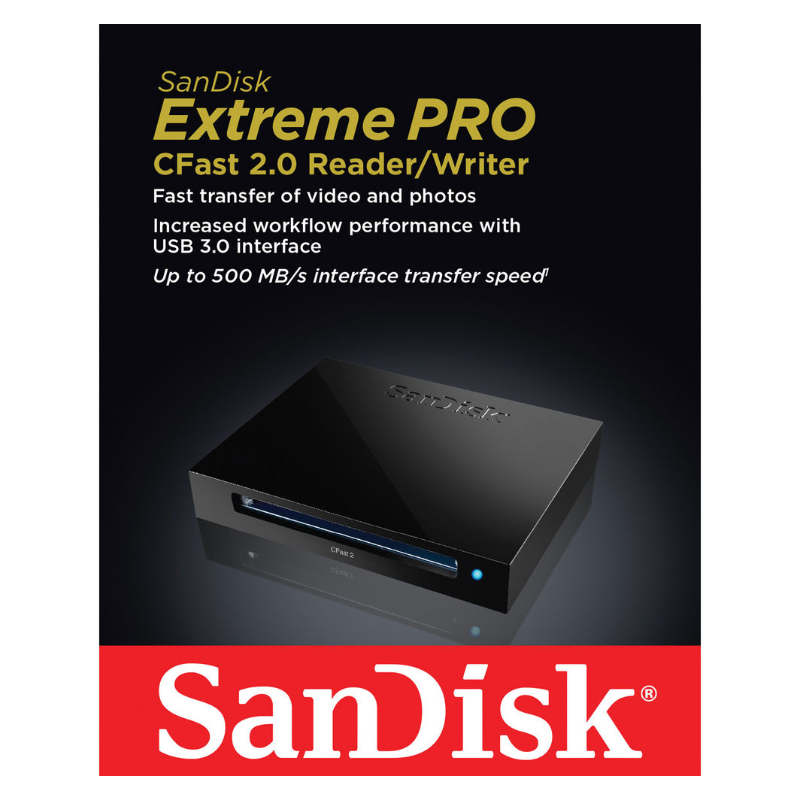 SanDisk Extreme PRO CFast 2.0 Reader/Writer USB 3.0 ความเร็วอ่าน 500MB/s (SDDR_299_G46) by  in  - EC MALL