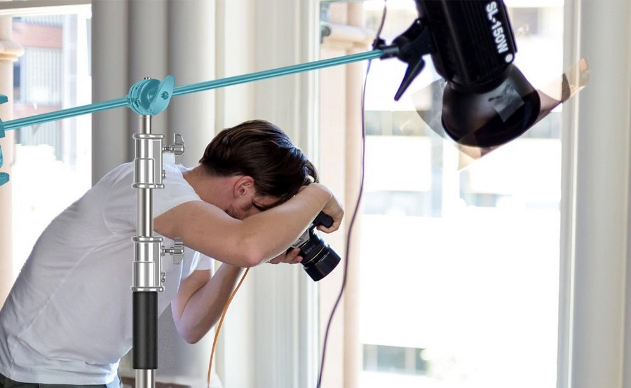 C-Stand 340cm With Boom Light Stand Arm Load 10 kg by  in  - EC MALL