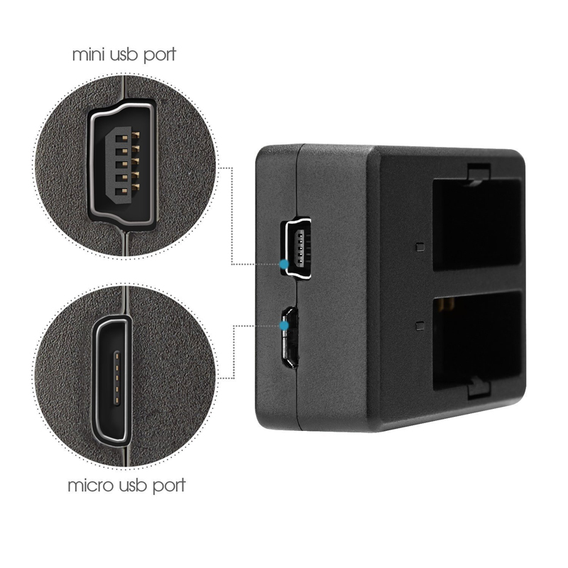 SJCAM Dual-Slot Battery Charger For SJ4000 SJ5000 M10 Series by  in  - EC MALL