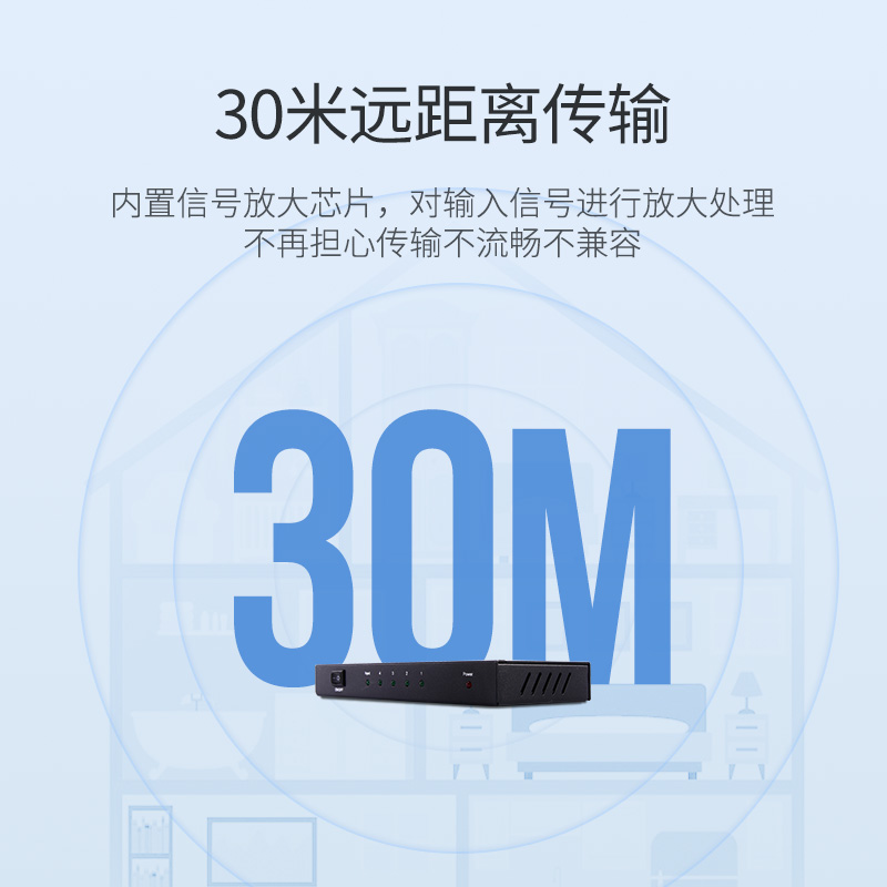 UGREEN 40202 1X4 HDMI Amplifier Splitter by in - EC MALL