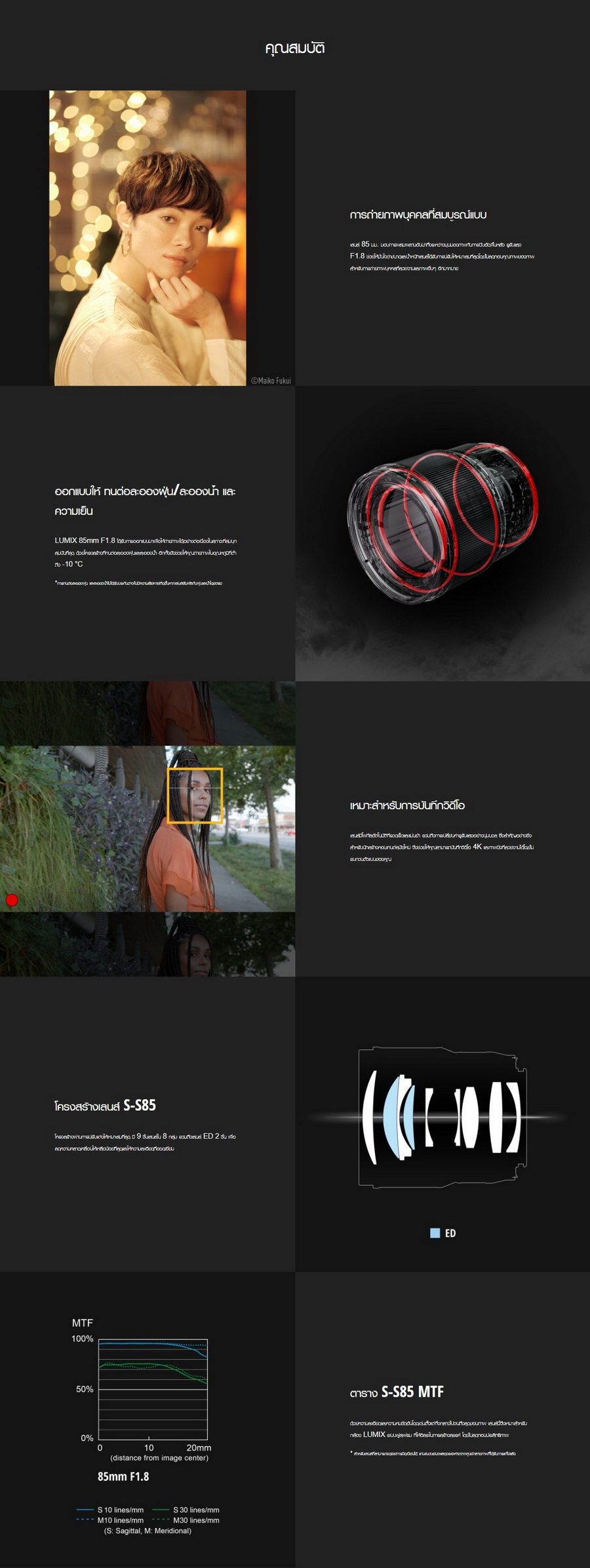 Panasonic Lumix S 85mm f/1.8 Lens by  in  - EC MALL