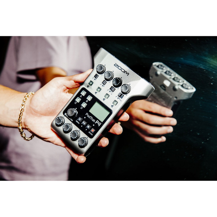 Zoom PodTrak P4 Portable Multitrack Podcast Recorder by  in  - EC MALL