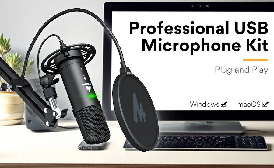 Maono PM401 USB Podcasting Microphone Kit by  in  - EC MALL