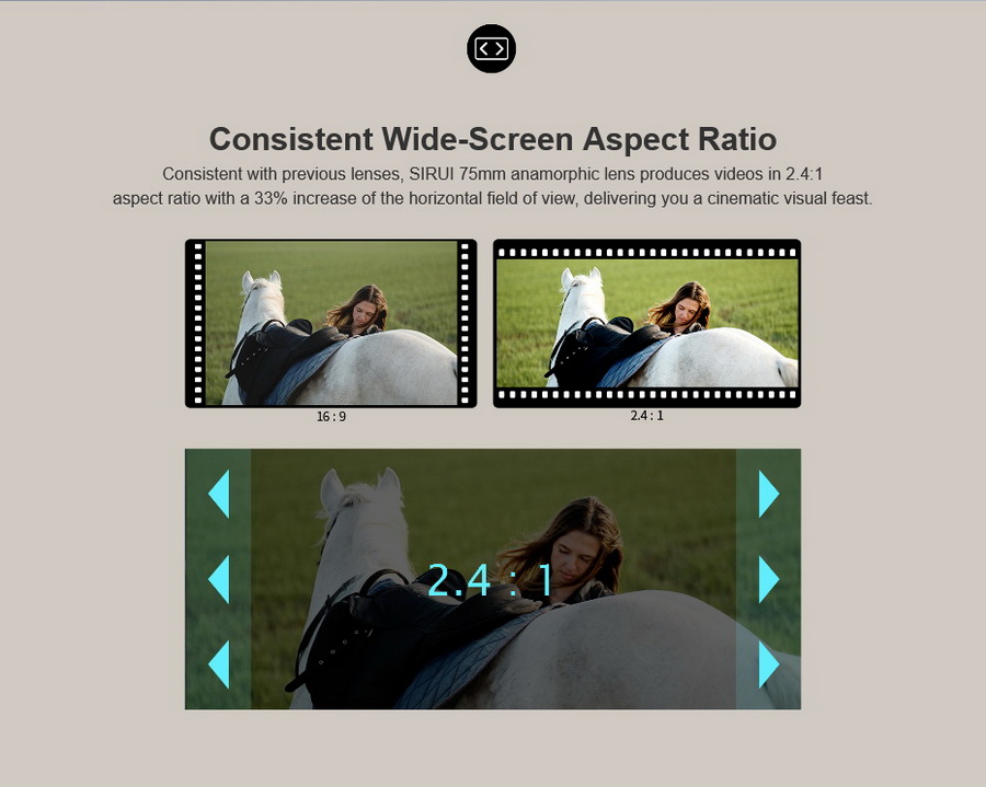 Sirui 75mm f/1.8 1.33x Anamorphic Lens by  in  - EC MALL