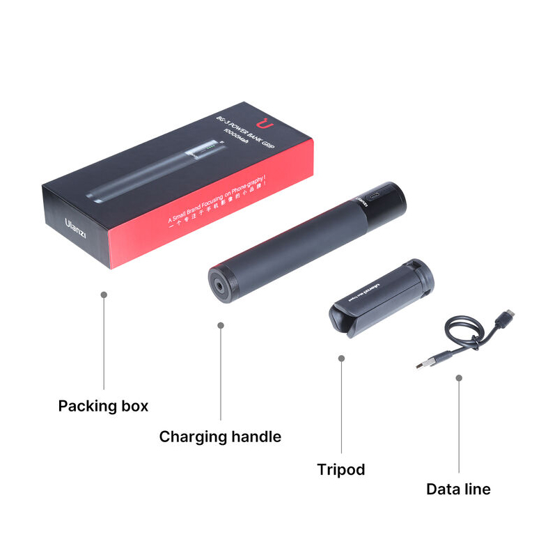 Ulanzi BG-3 10000MAh Power Bank Hand Grip For GoPro / Mirrorless / Compact / Action Cam / Mobile by  in  - EC MALL