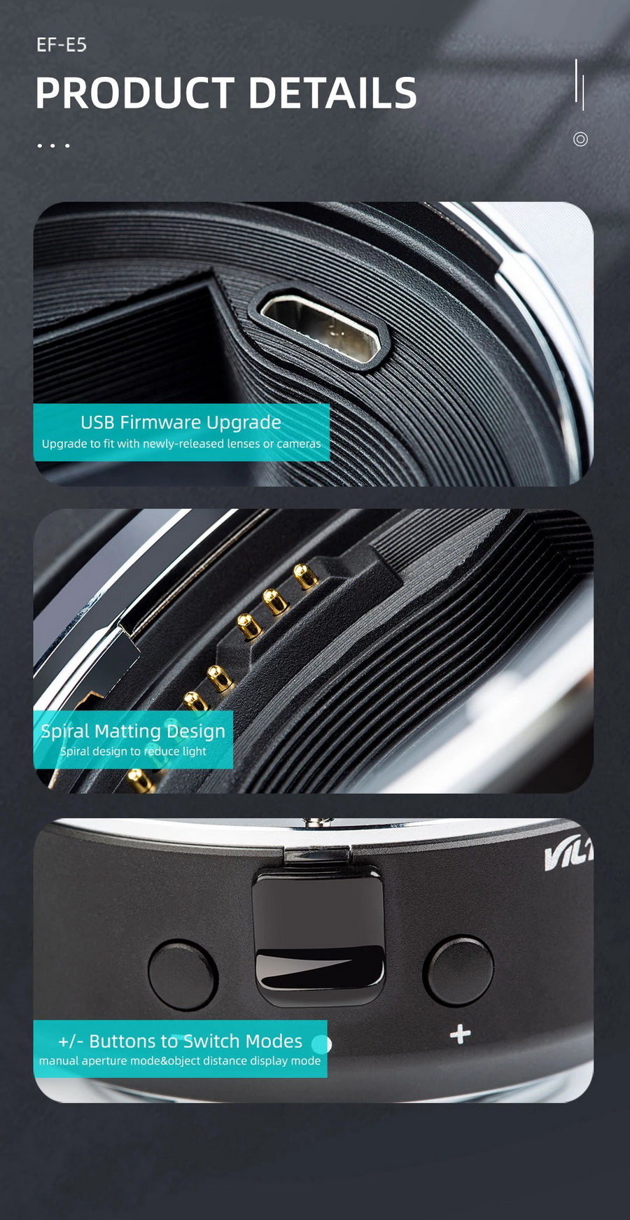 Viltrox EF-E5 Mark V Autofocus Mount Adapter Lens by  in  - EC MALL