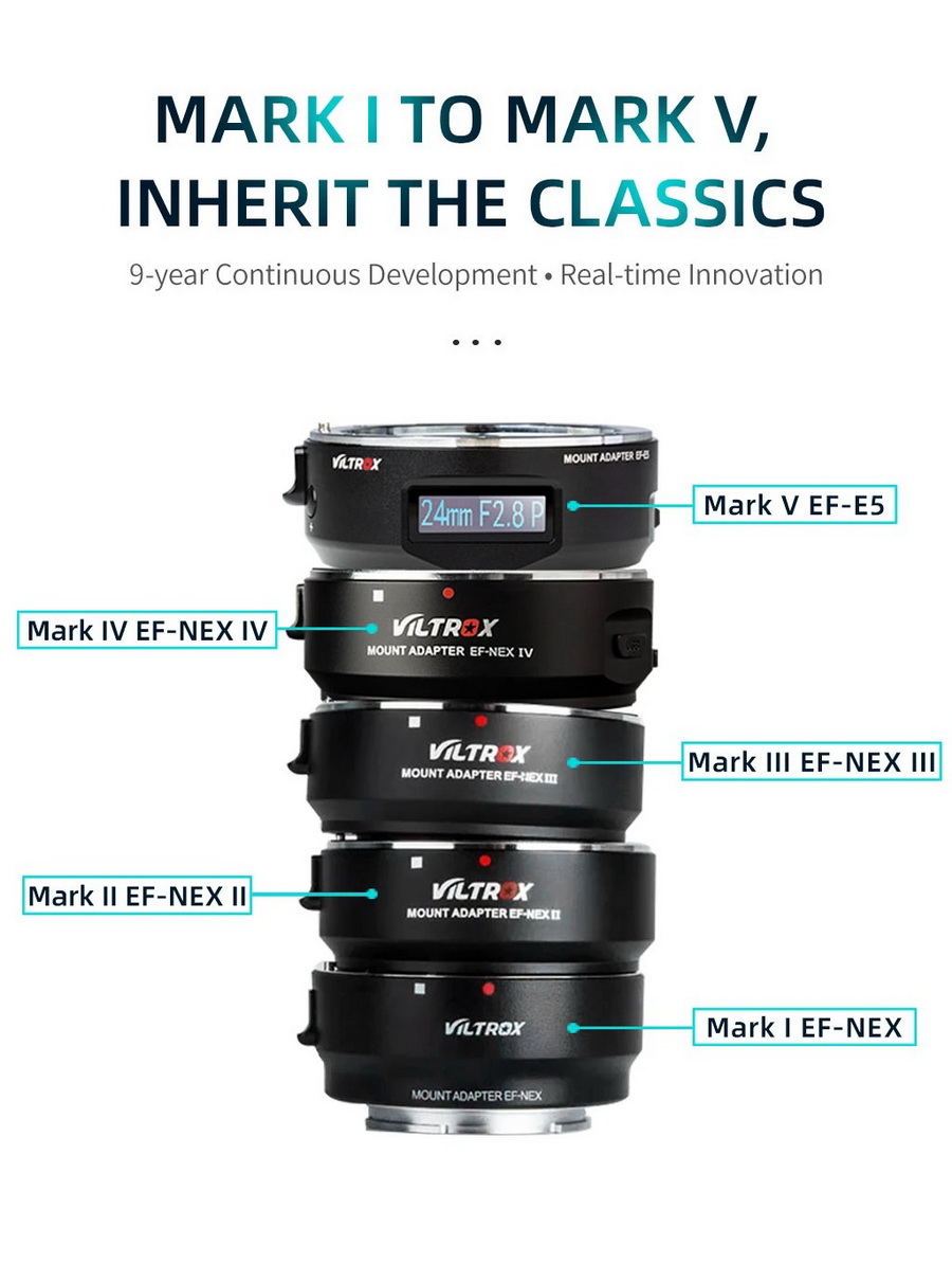 Viltrox EF-E5 Mark V Autofocus Mount Adapter Lens by  in  - EC MALL