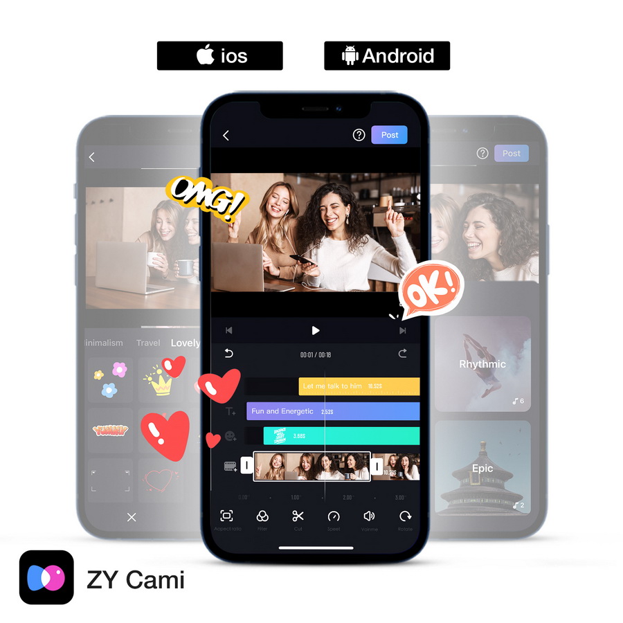 Zhiyun Smooth Q3 Smartphone Gimbal Stabilizer by  in  - EC MALL