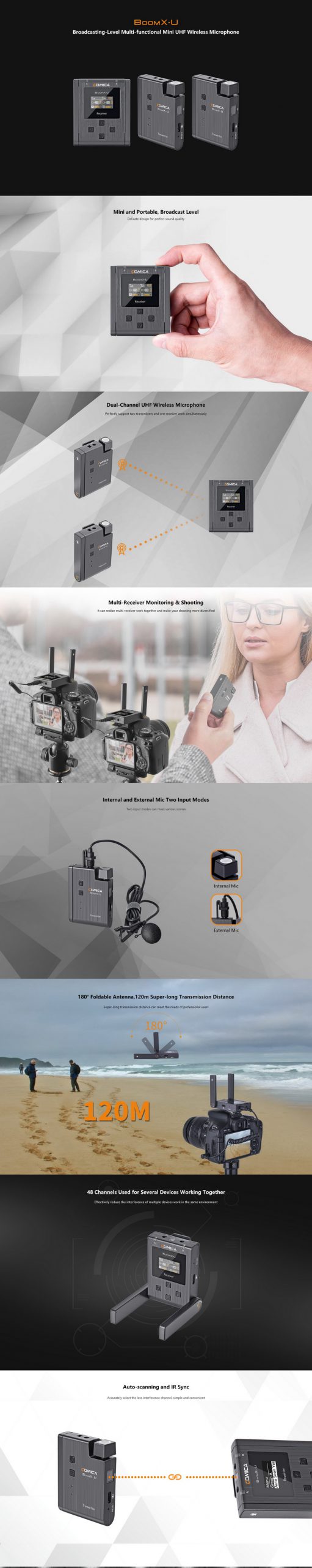 Comica Audio BoomX-U Compact Wireless Microphone by  in  - EC MALL