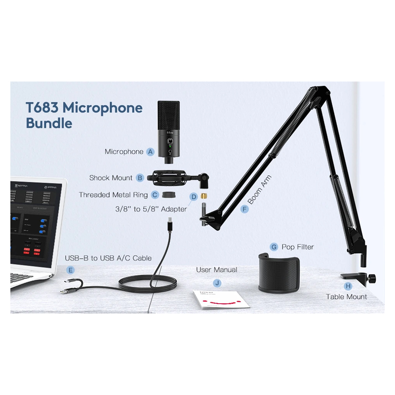 FIFINE T683 USB Microphone Kit by  in  - EC MALL